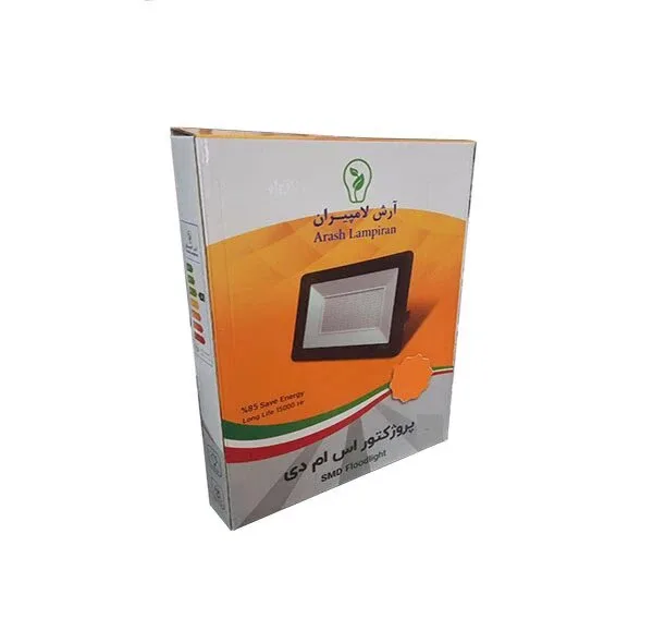 پرژکتور 2۰۰ وات آرش لامپیران مدل smd پایه سیمی