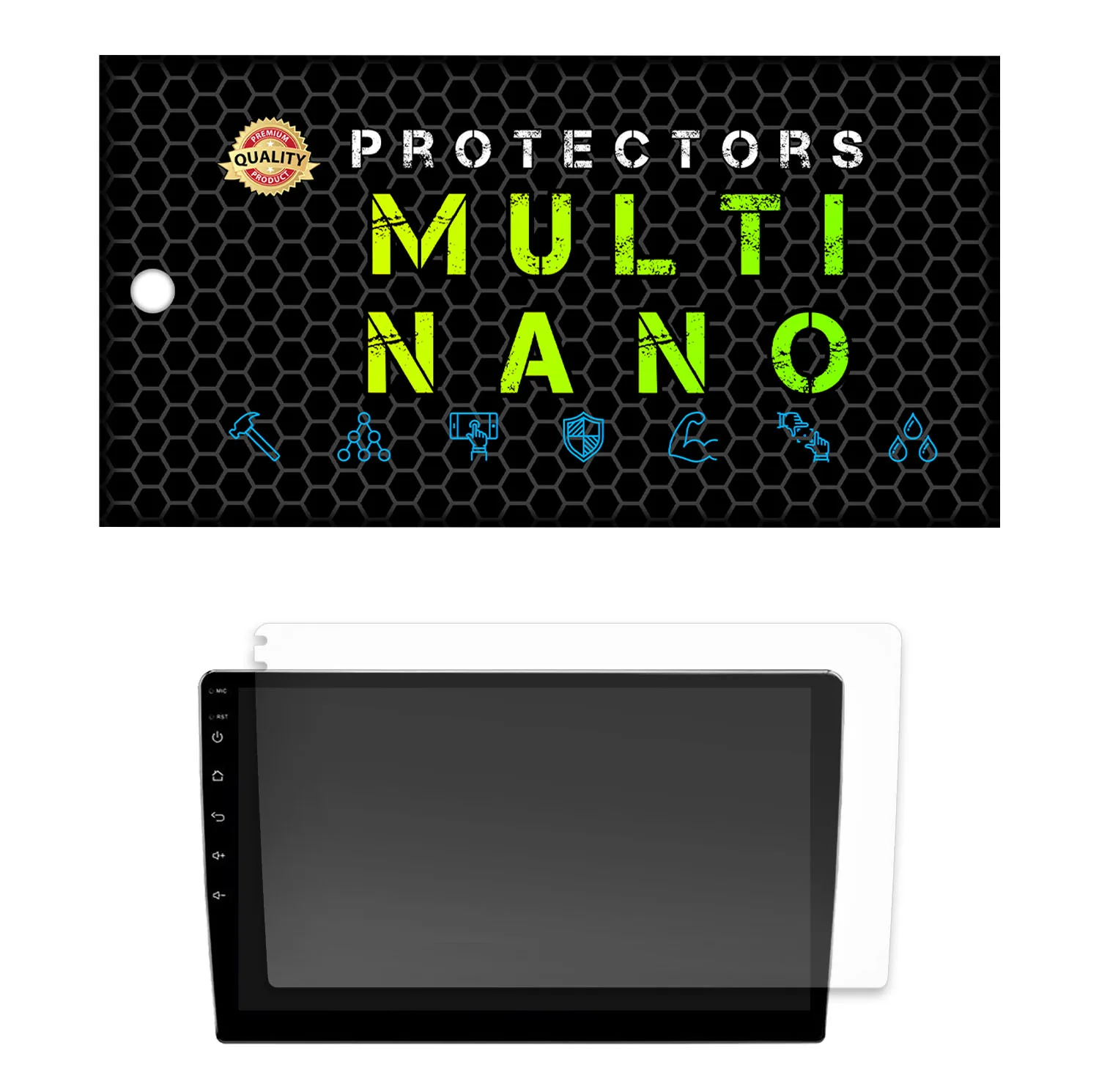 محافظ صفحه نمایش آنتی رفلکس مانیتور خودرو مولتی نانو مدل X-S1M مناسب برای مانیتور 9 اینچ