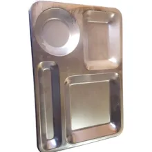 ظرف سرو مدل سلف سرویس استیل 4 خانه کد 03
