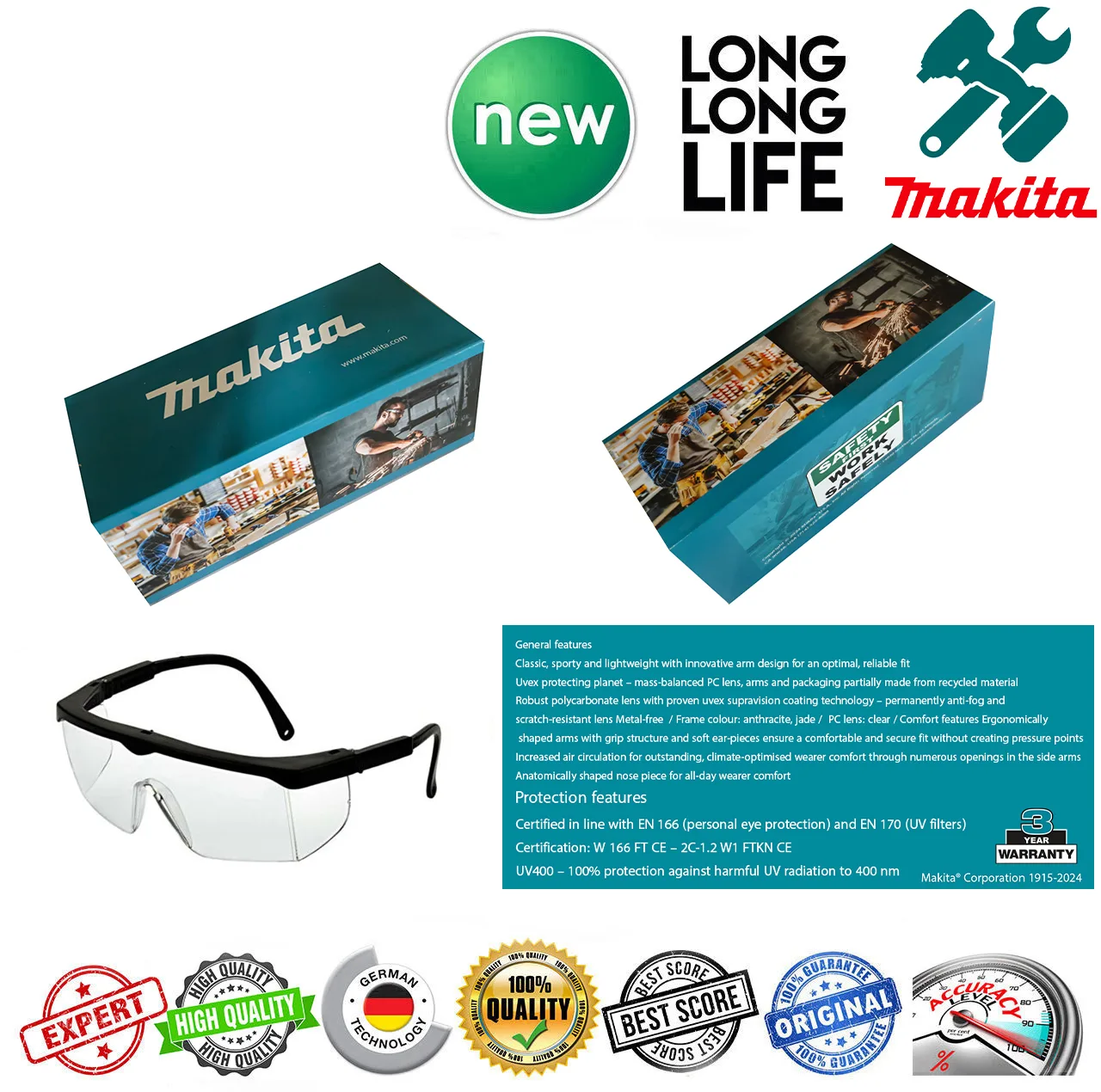 تراز لیزری ماکیتا نور سبز مدل فوق هوشمند 16 لاین کد 4D-16 L Hard Box