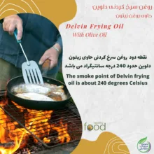روغن سرخ کردنی بر پایه روغن زیتون دلوین - 1800 میلی لیتر مجموعه 6 عددی