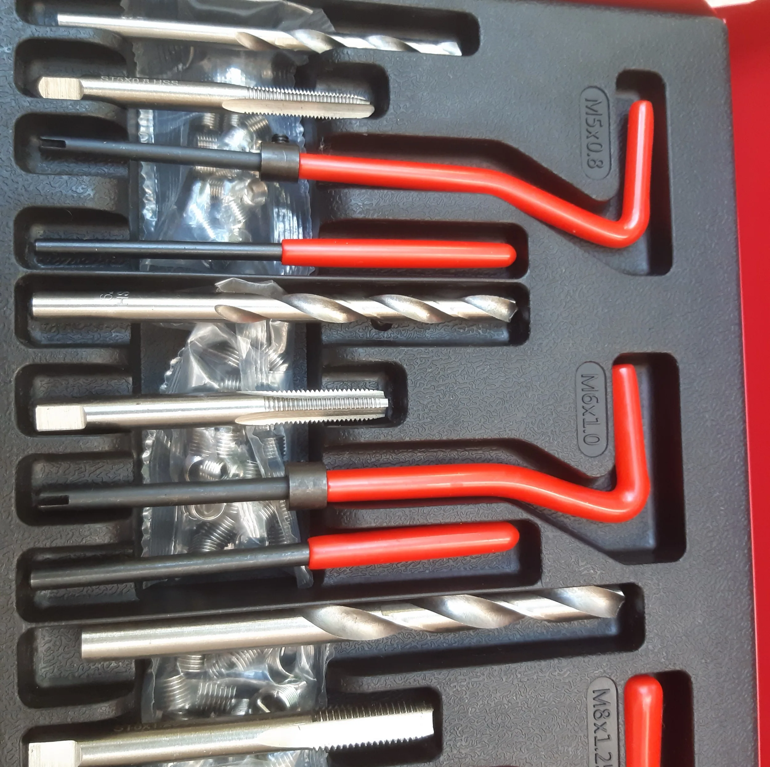 قلاویز و مته هلی کویل مدل JHPU1-5-12MM مجموعه 131 عددی