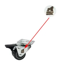 چرخ گردان مدل گوریلا کد YP-2GHOLO-LASTIKI-50MM