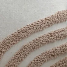 کاور کوسن مدل پانچ دوزی طرح صدف سایز 45×45 سانتی‌متر