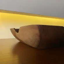 ظرف چوبی طرح موج