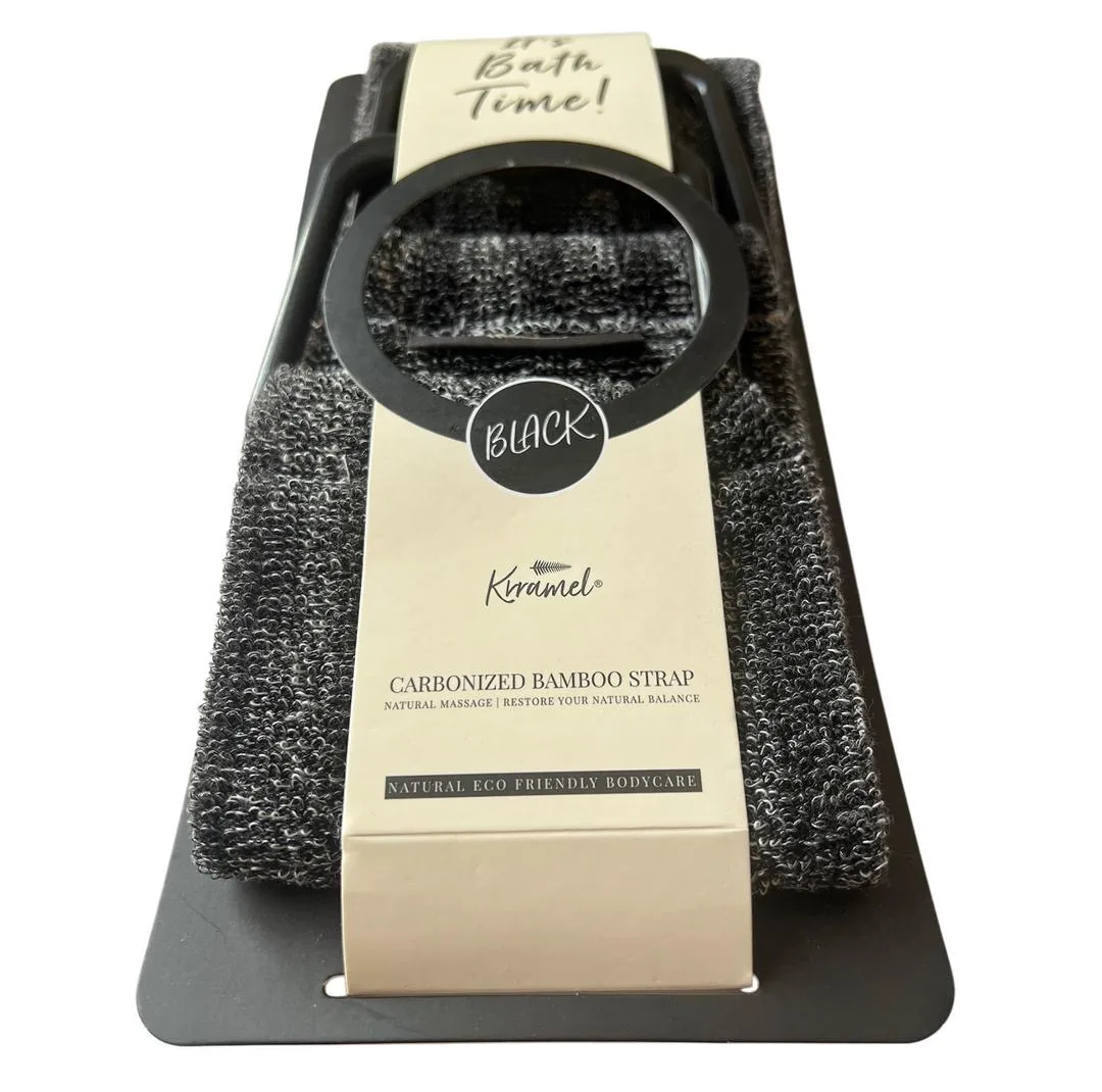 لیف ماساژ کارامل مدل CARBONIZED BAMBOO GLOVE بسته 2عددی