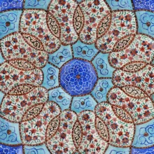 بشقاب میناکاری مسی فرازهنر کد 302