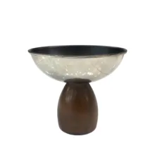 سرویس پذیرایی استیل طرح درختی 6 عددی، ظروف سرو و پذیرایی دایره‌ای شامل آجیل‌خوری، میوه‌خوری، اردوخوری، شکلات‌خوری و شیرینی‌خوری 2 طبقه و قندان کوچک، مناسب شستشو با دست، دارای جعبه، ابعاد میوه‌خوری 32×32×23 سانتی‌متر و ابعاد شیرینی‌خوری 31×31×35 سانتی‌متر