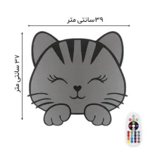 چراغ خواب اتاق کودک سان لیزر طرح گربه مدل ریموت دار