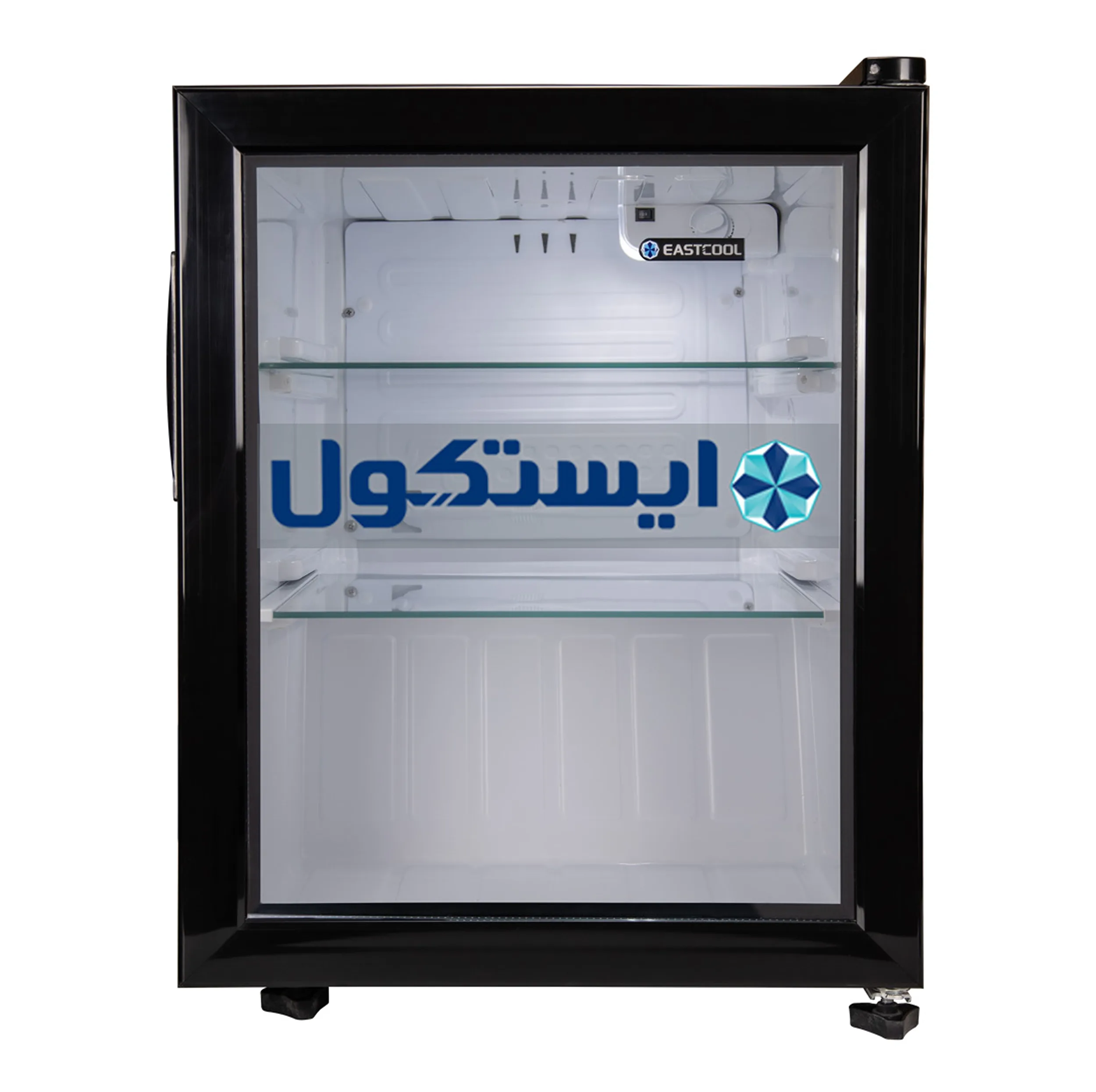 یخچال 3 فوت ایستکول مدل TM-4164-HS، با ارتفاع 59، پهنای 44.5 و عمق 53 سانتی‌متر، میزان مصرف انرژی B، دارای 3 طبقه