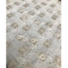 سفره 4 نفره مدل رویال طرح گیپور کد 04 سایز 100×100 سانتی متر