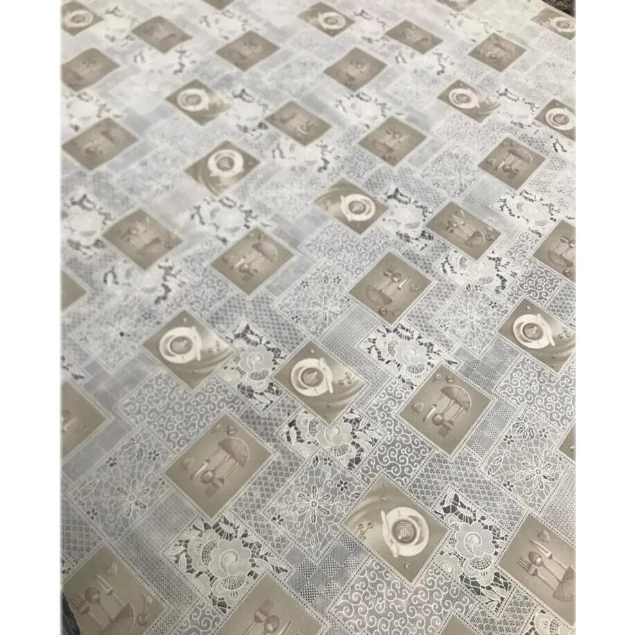 سفره 4 نفره مدل رویال طرح گیپور کد 04 سایز 100×100 سانتی متر