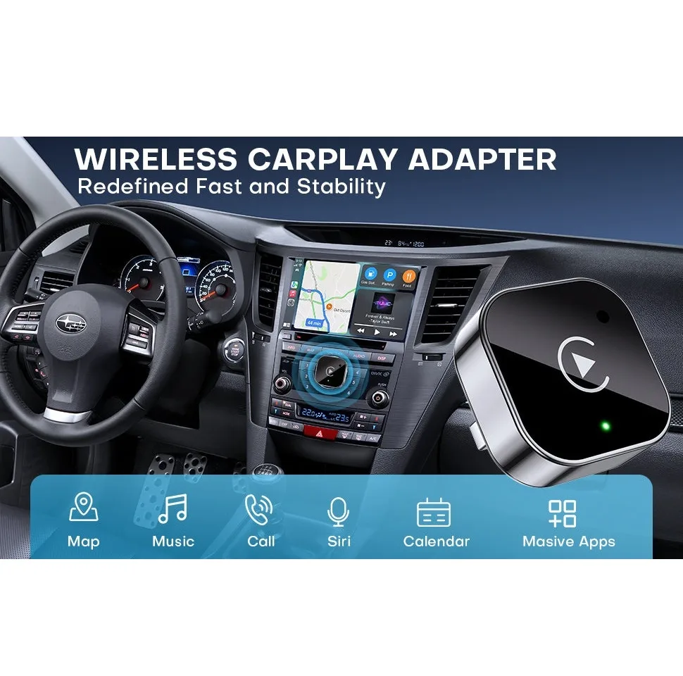 کارپلی و اندروید اتو مدل CP/AA-Wifi Box به همراه مبدل USB به USB-C و مبدل USB