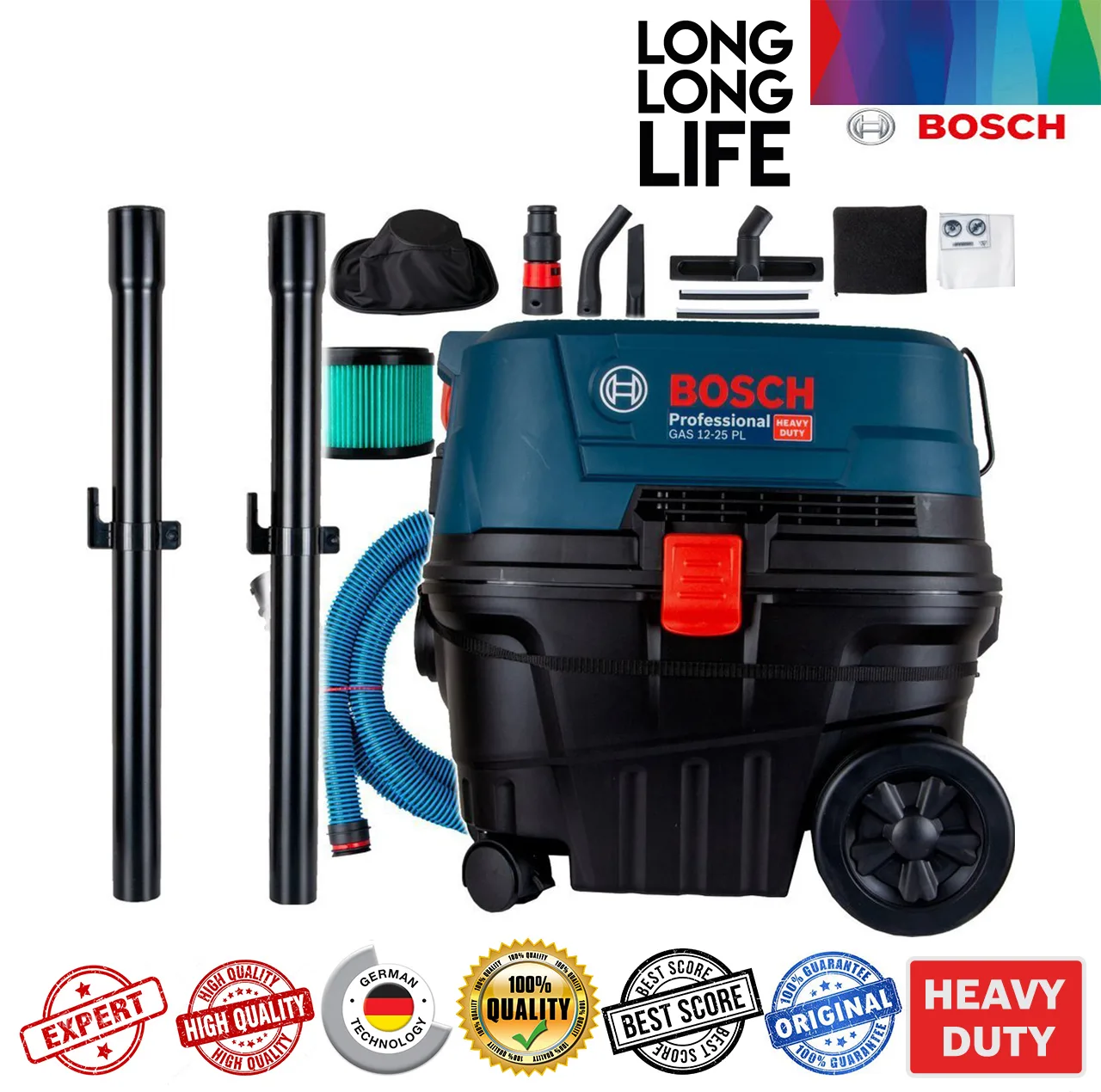 دستگاه دمنده و مکنده تر و خشک بوش مدل GAS 12-25 PL Professional