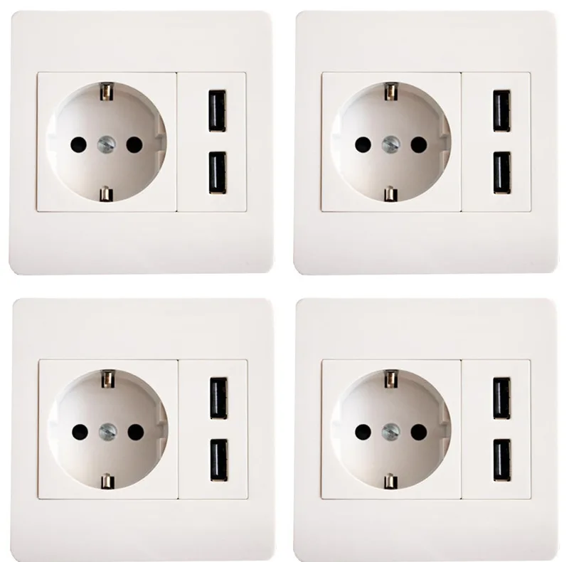 پریز USB مدل تارا بسته 4 عددی