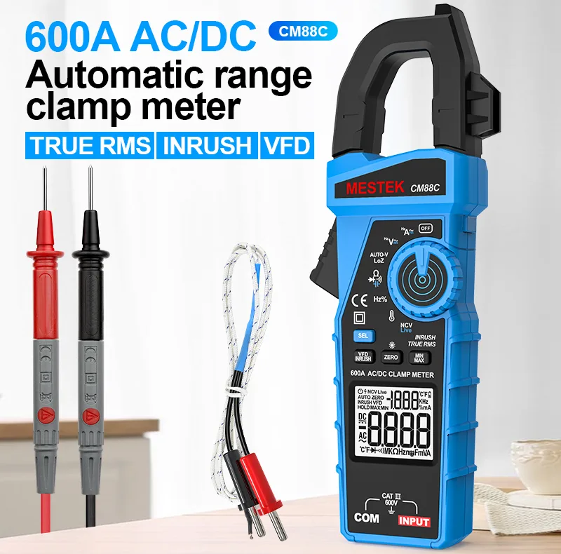 مولتی متر کلمپی دیجیتال 600 آمپر مستک مدل CM88C