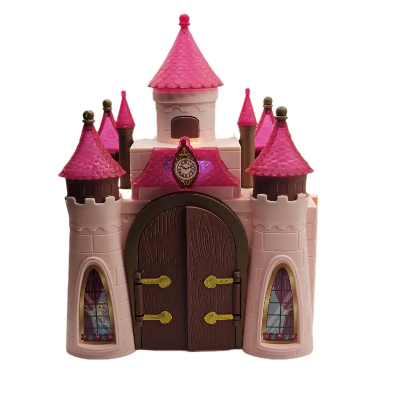 اسباب بازی ناب سل مدل خانه عروسکی طرح قصر رویایی سقف اکلیلی موزیکال چراغدار کد FUNNY DREAM CASTLE مجموعه 16 عددی