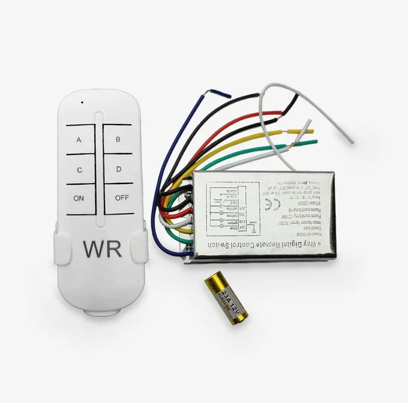 ریموت کنترل دبلیو آر مدل 4 کانال