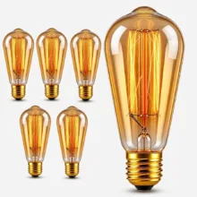 لامپ 40 وات مدل ادیسونی ST64 پایه E27 بسته 6 عددی