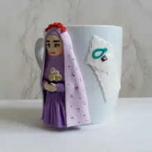 ماگ سرامیکی مدل دختر عروسکی کد 01086