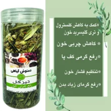 دمنوش چربی خون تیزگل - 440 گرم بسته 2 عددی