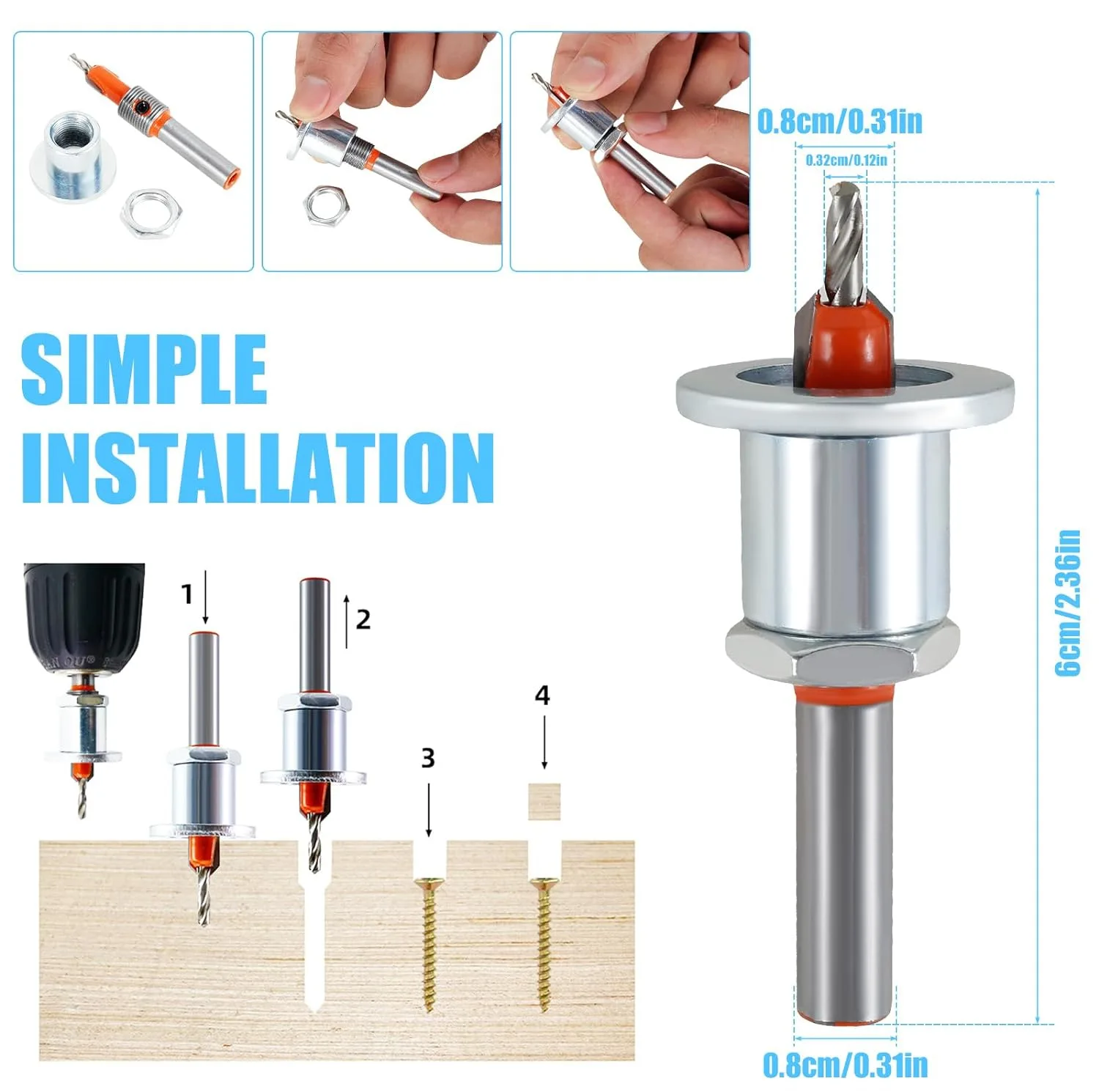 مته خزینه مدل adjustable depth