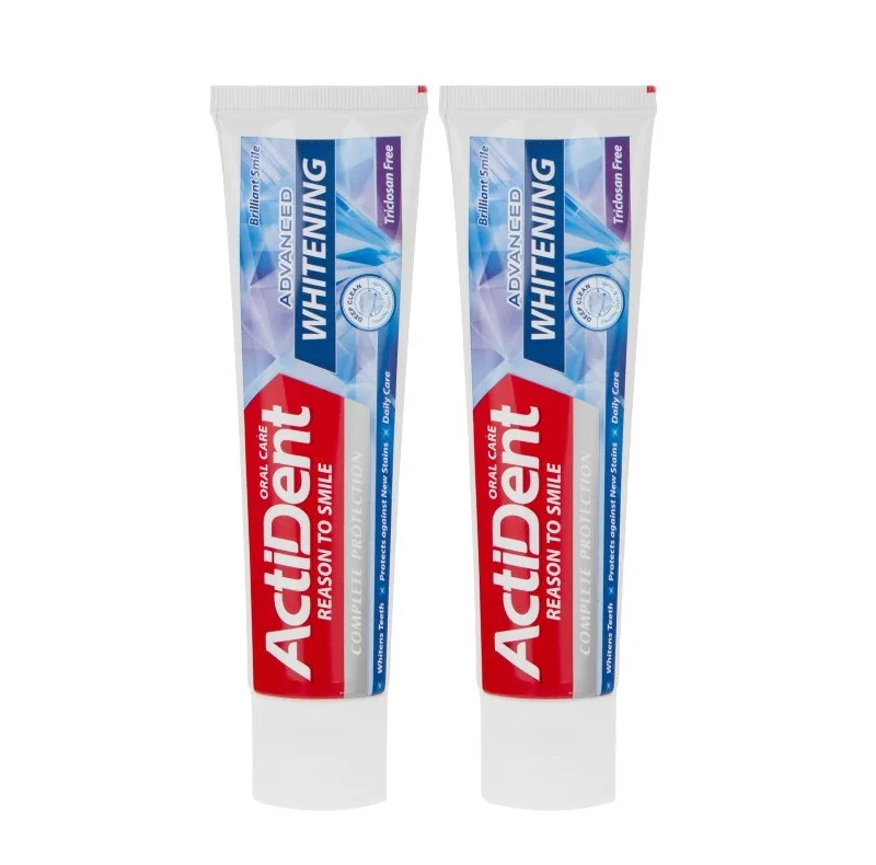 خمیر دندان اکتیدنت مدل whitening وزن 130 گرم بسته 2 عددی