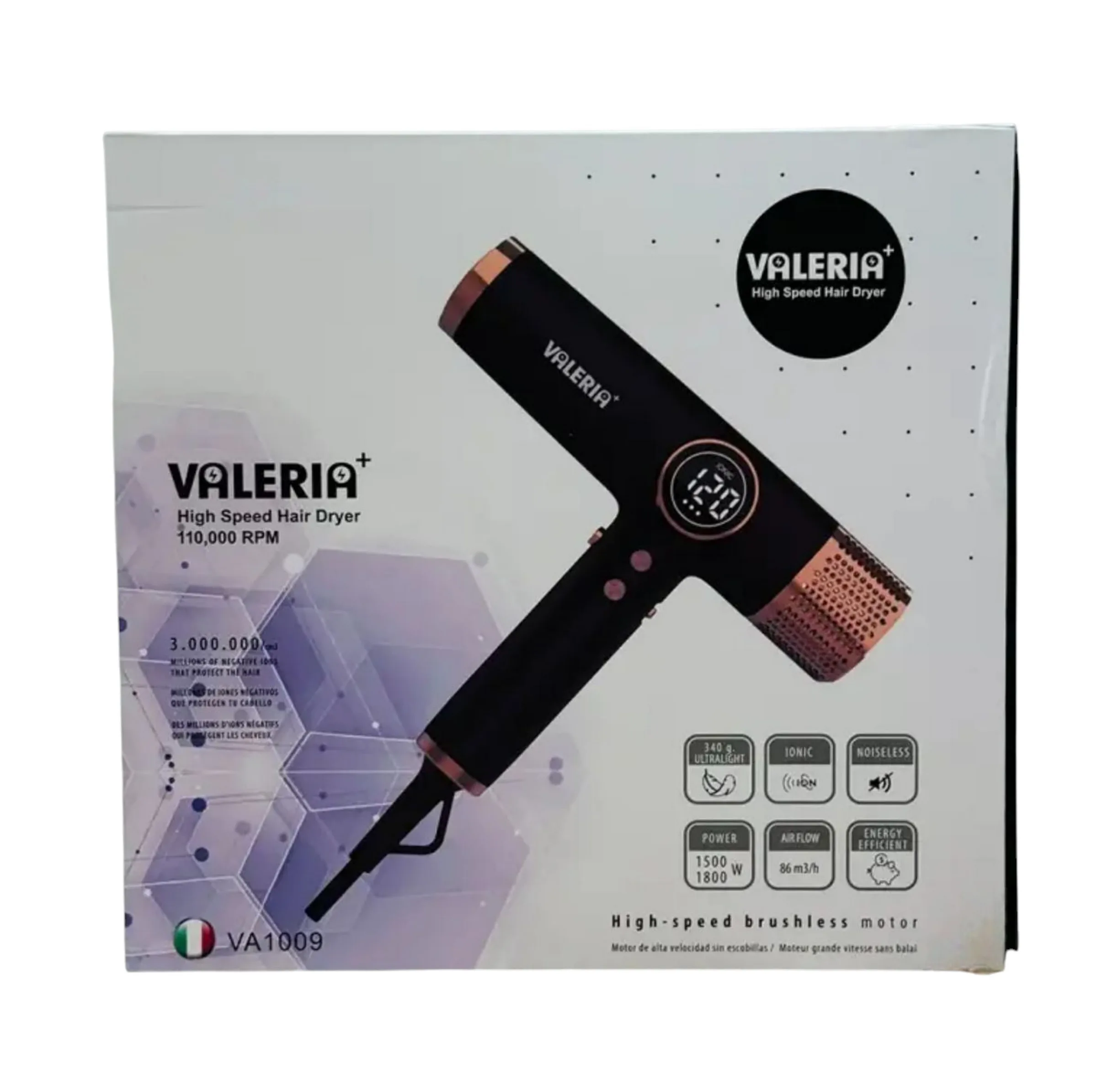 سشوار حرفه ای 1800 وات والریا پلاس مدل VA1009