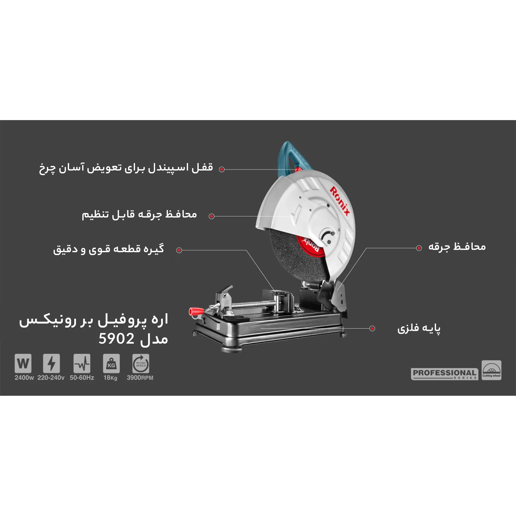 اره پروفیل بر رونیکس مدل 5902