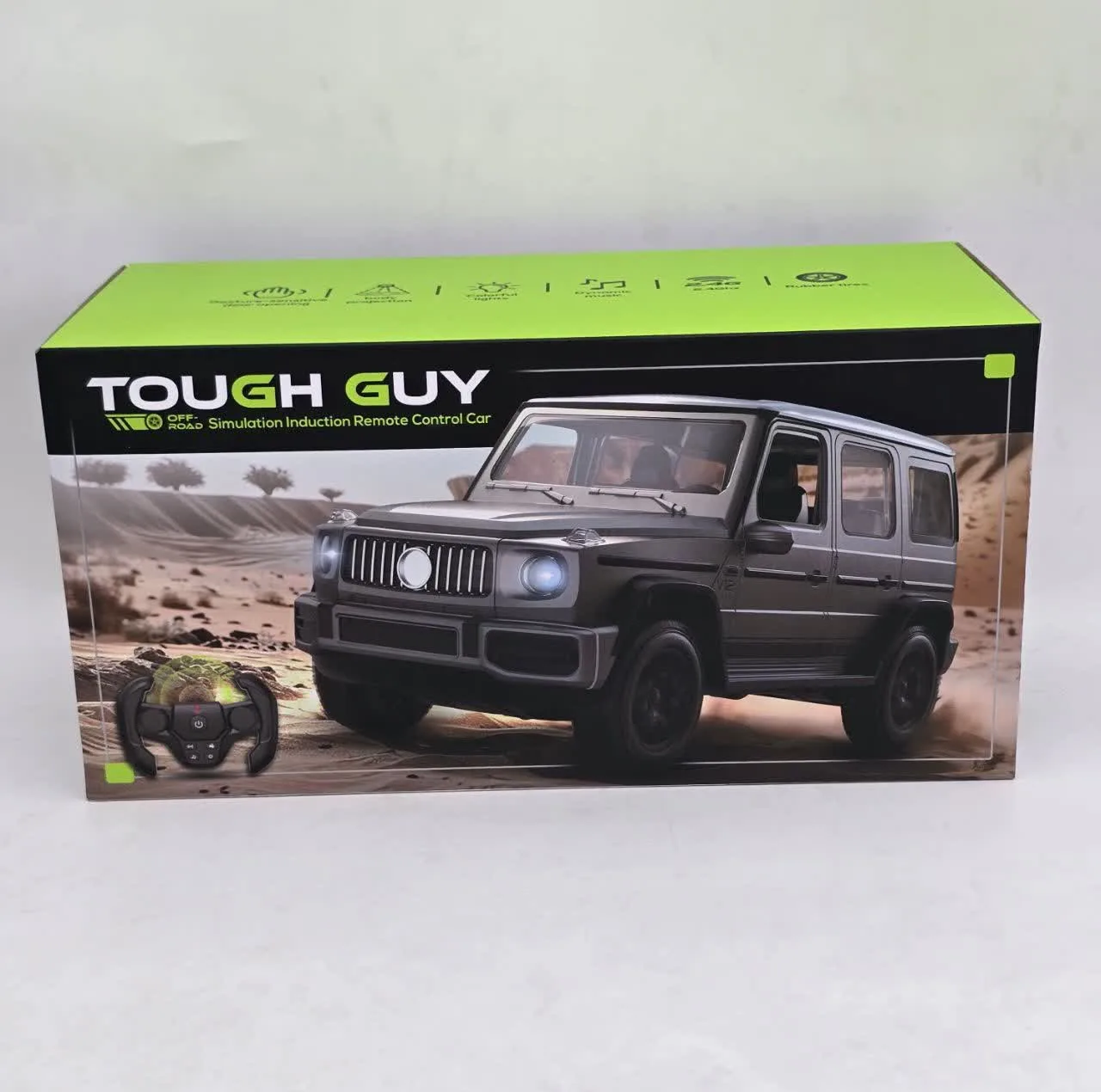 ماشین کنترلی سواری طرح بنز مدل G-Class Gesture Sensing با باتری شارژی، چرخهای لاستیکی و درهای بازشو از بغل