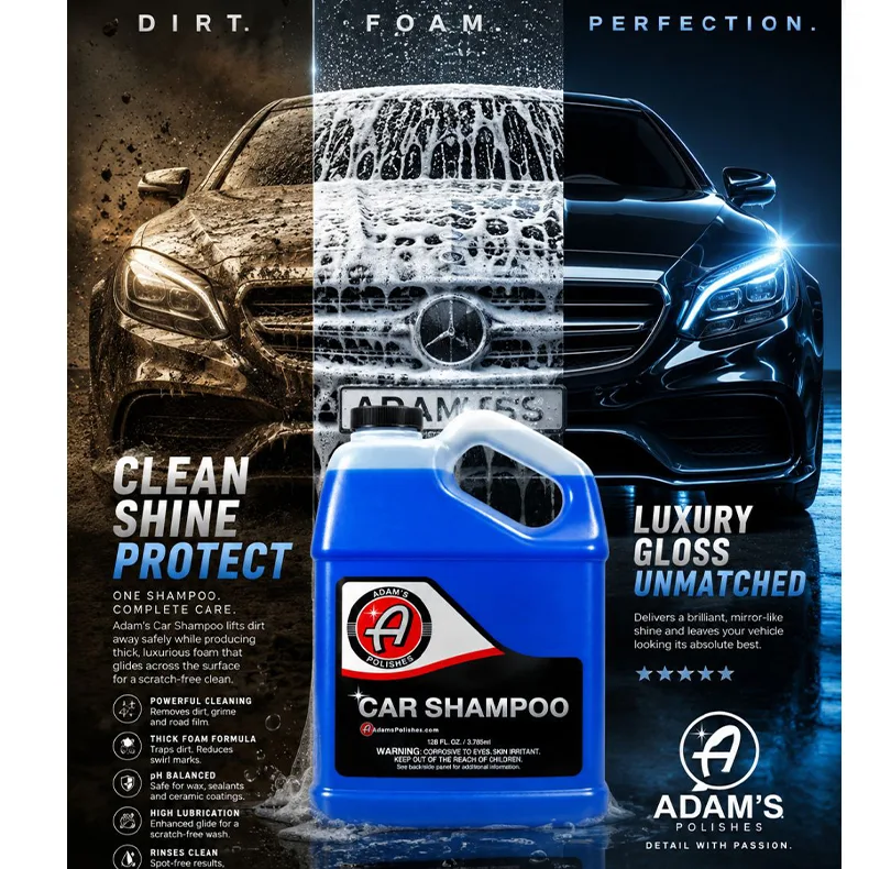 شامپو کارواش خودرو آدامز پولیشز مدل PRO MAX FOAM BL 4000حجم 3758 میلی لیتر