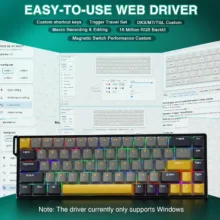 کیبورد باسیم آئولا مدل  WIN68 HE MAX Magnetic