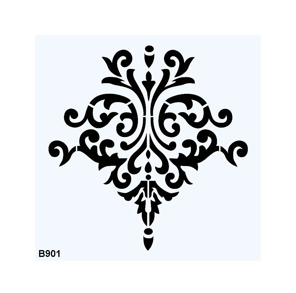 شابلون طرح داماسک کد B901-40