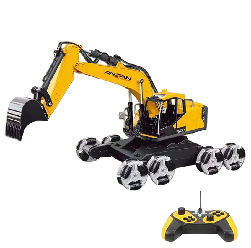 ماشین بازی کنترلی مدل بیل مکانیکی هشت چرخ طرح 15 کانال کد 9011 E