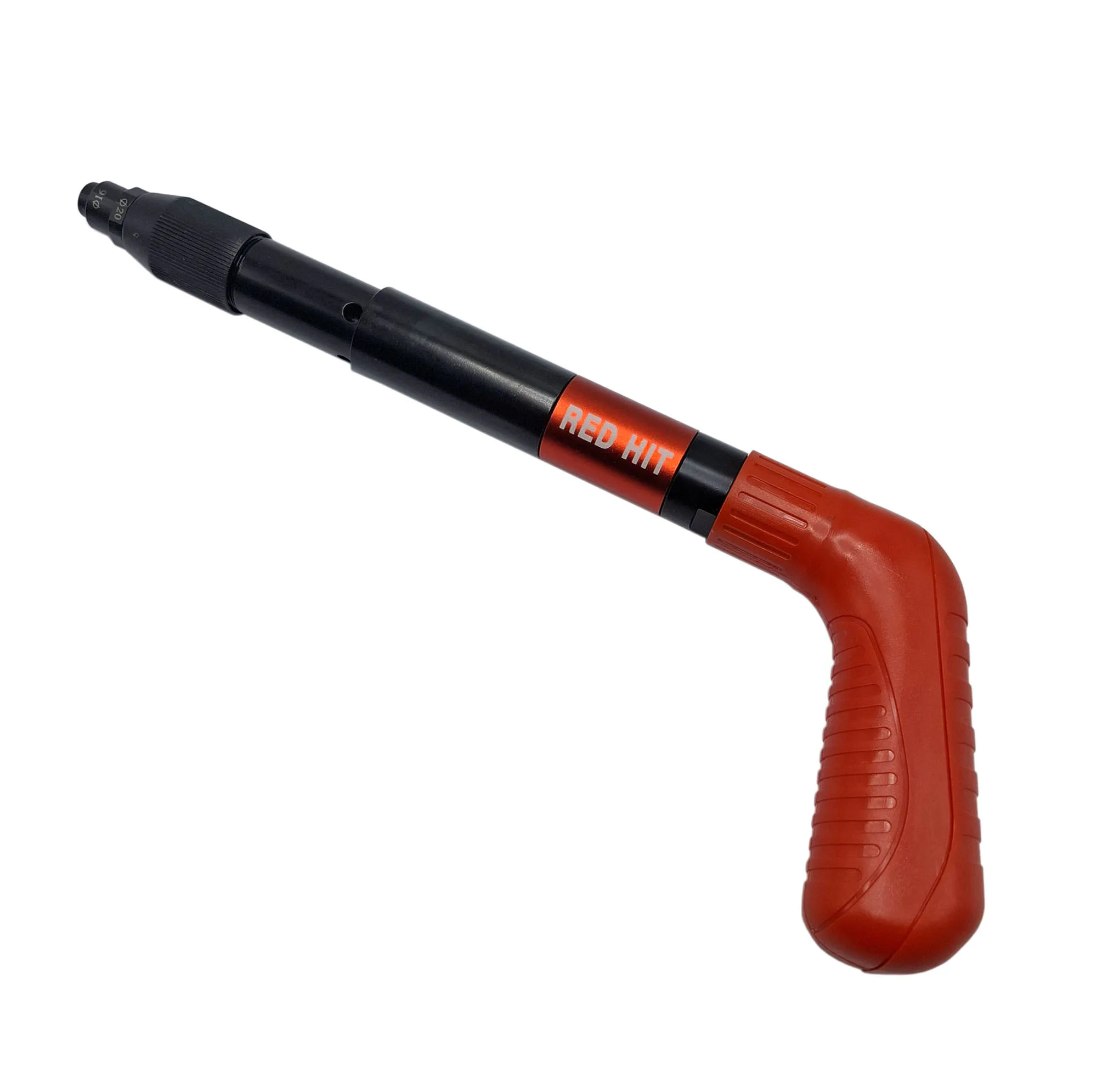 میخ کوب رد هیت مدل MK0010 سایز 20- 50 میلی متر به همراه 20 عدد میخ چاشنی مجموعه 29 عددی