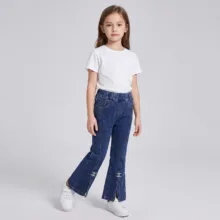 شلوار جین آزاد دخترانه مدل SH3007