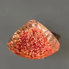میوه خوری مسی مدل بدون پایه مدرن کد ZH341.1