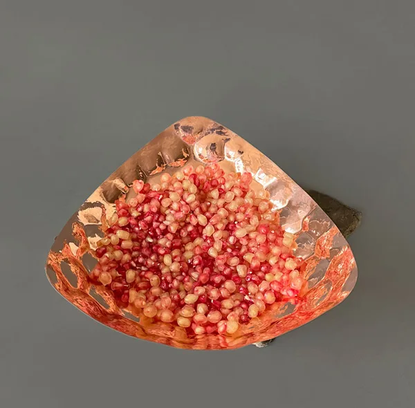 میوه خوری مسی مدل بدون پایه مدرن کد ZH341.1