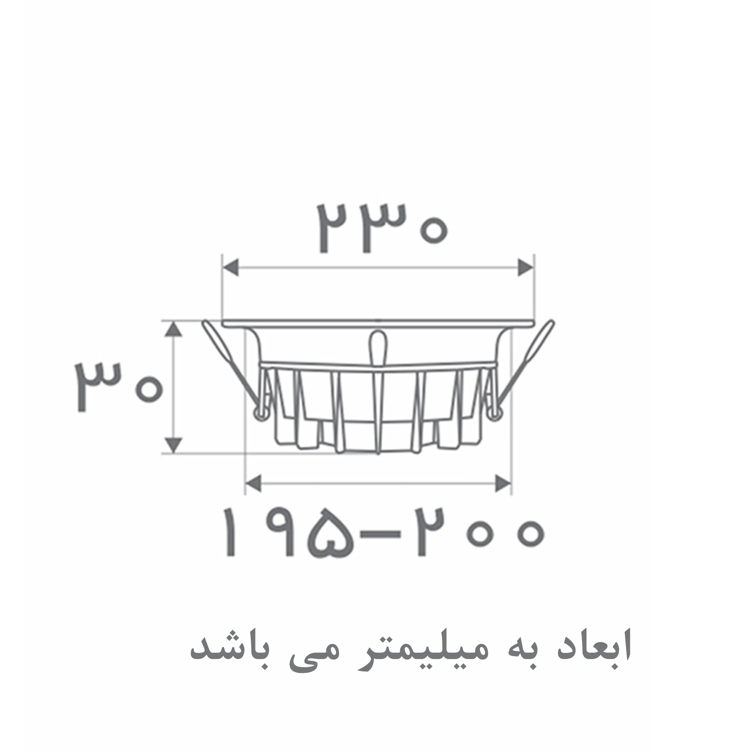 پنل توکار اس ام دی 24 وات افراتاب مدل AF-SDA-24W
