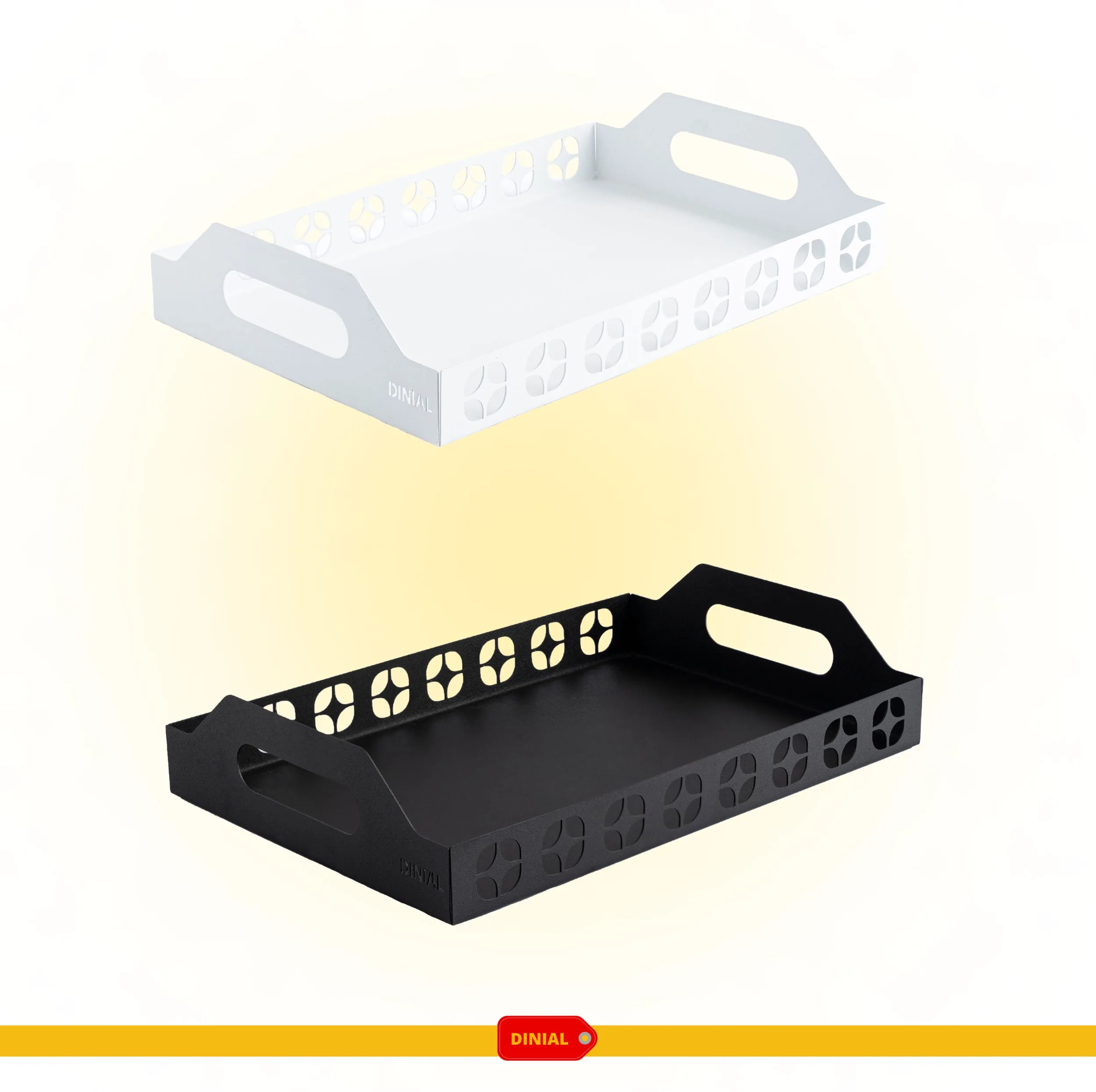 سینی دینیال مدل گل دار کد DN2417