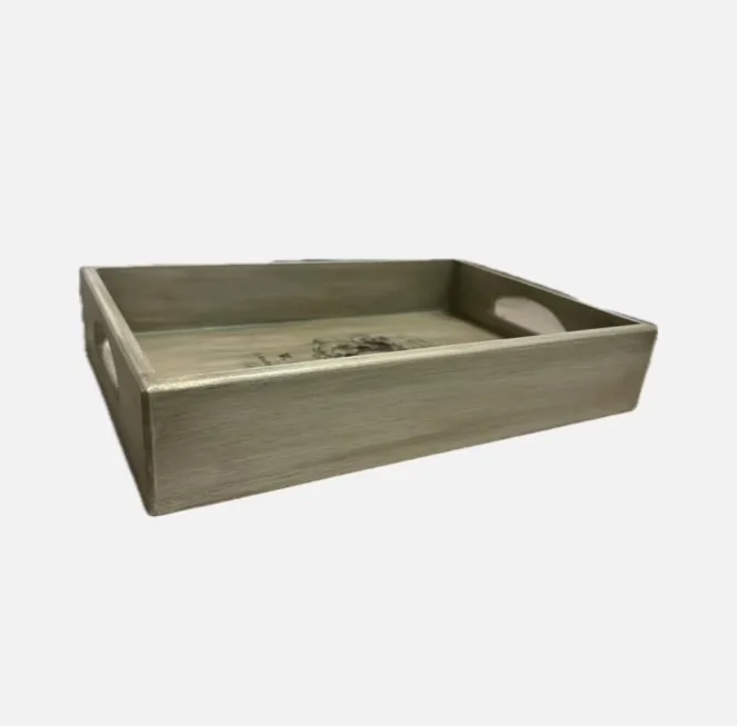 سینی دسته دار مدل پذیرایی طرح مدرن سایز 20*30 سانتی متر