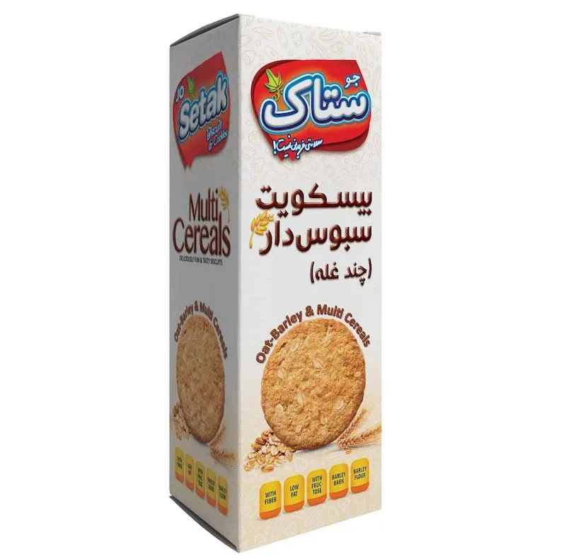 بیسکویت سبوس دار چند غله ستاک - 370 گرم