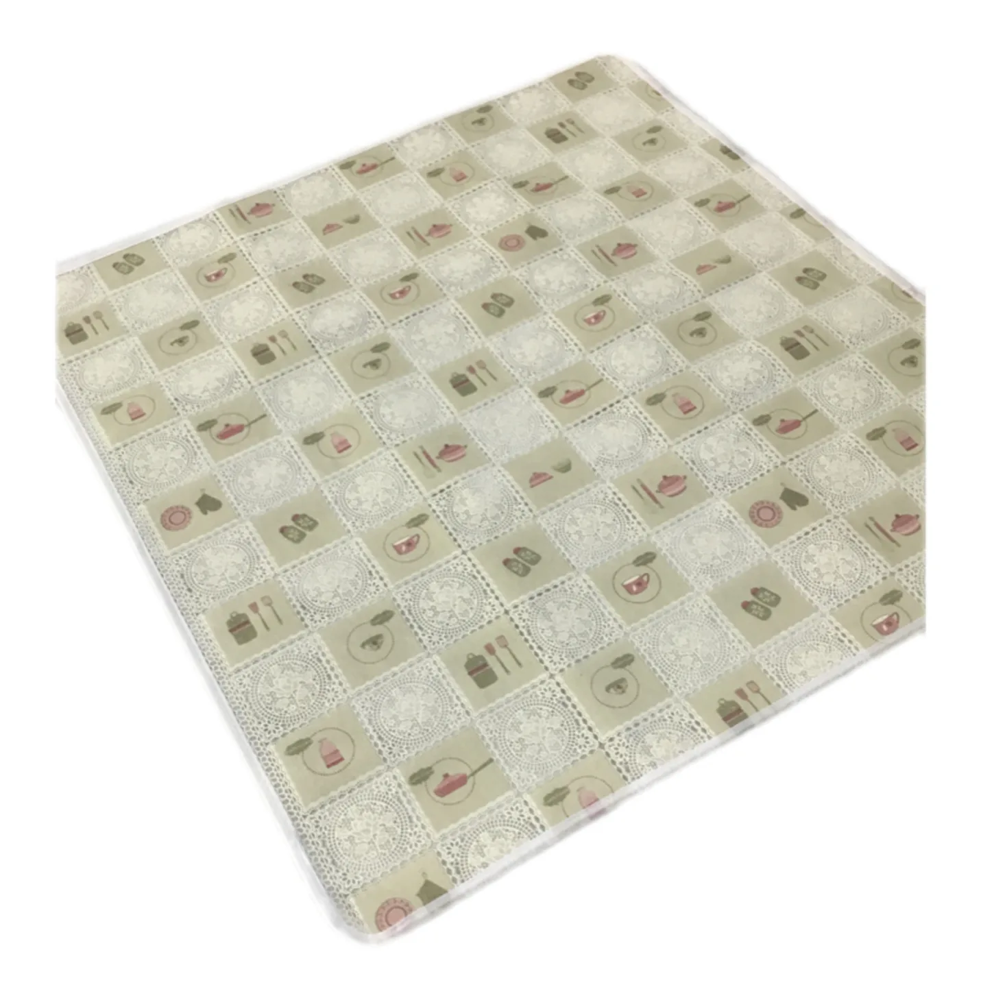 سفره 8 نفره مدل رویال طرح گیپور سایز 140×140 سانتی متر کد 04