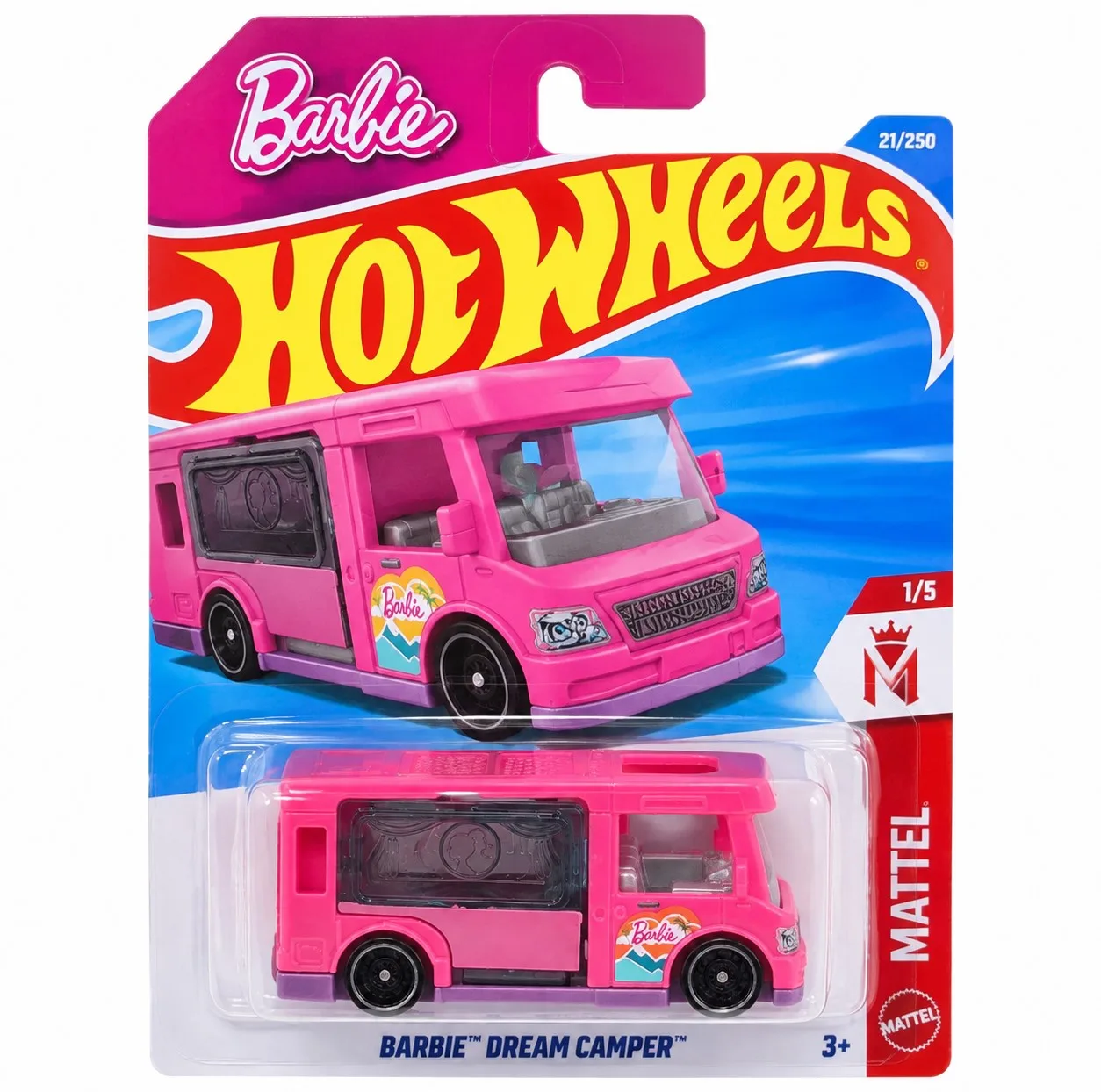 ماکت ماشین فلزی هات ویلز مدل HW Barbie Dream Camper
