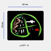 ست ماگ سرامیکی به همراه زیر لیوانی و پدماوس مدل جهانگرد کد 365