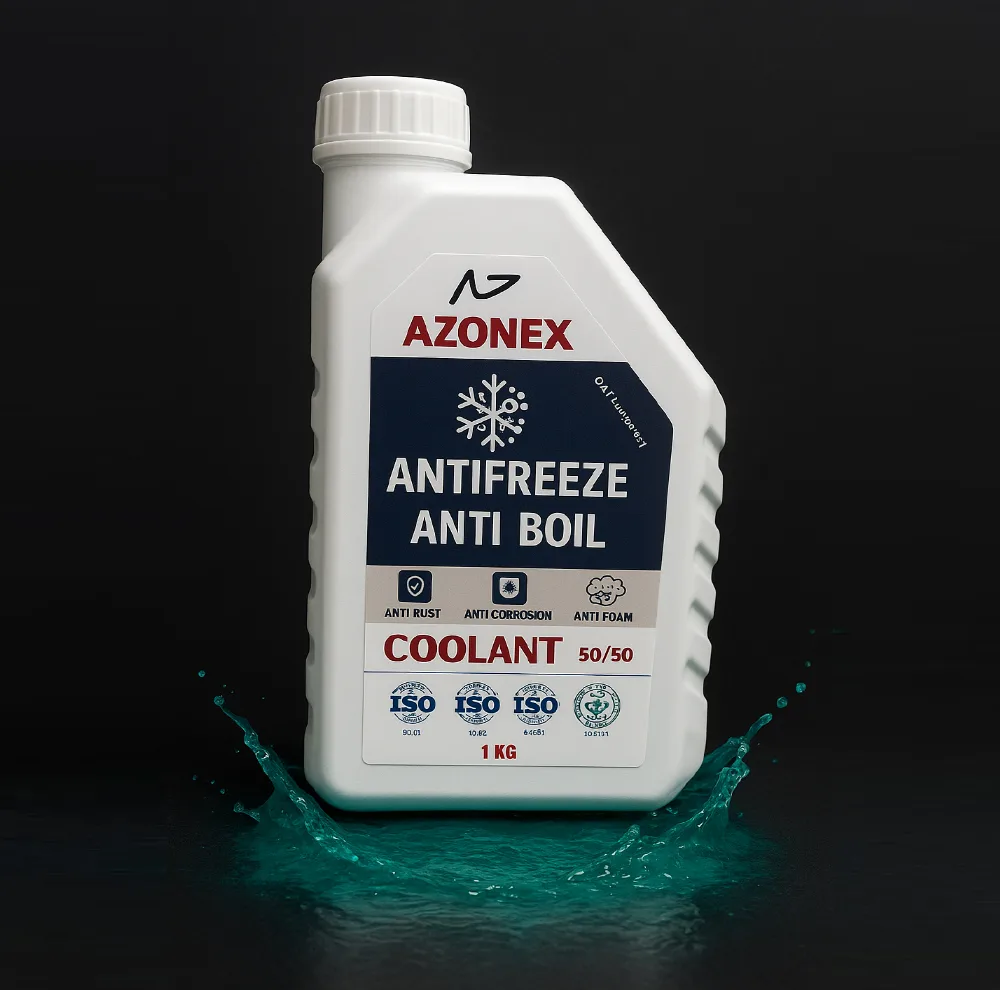 ضدیخ و ضدجوش 50 به 50 آزونکس مدل COOLANT حجم 1 لیتر بسته 3 عددی