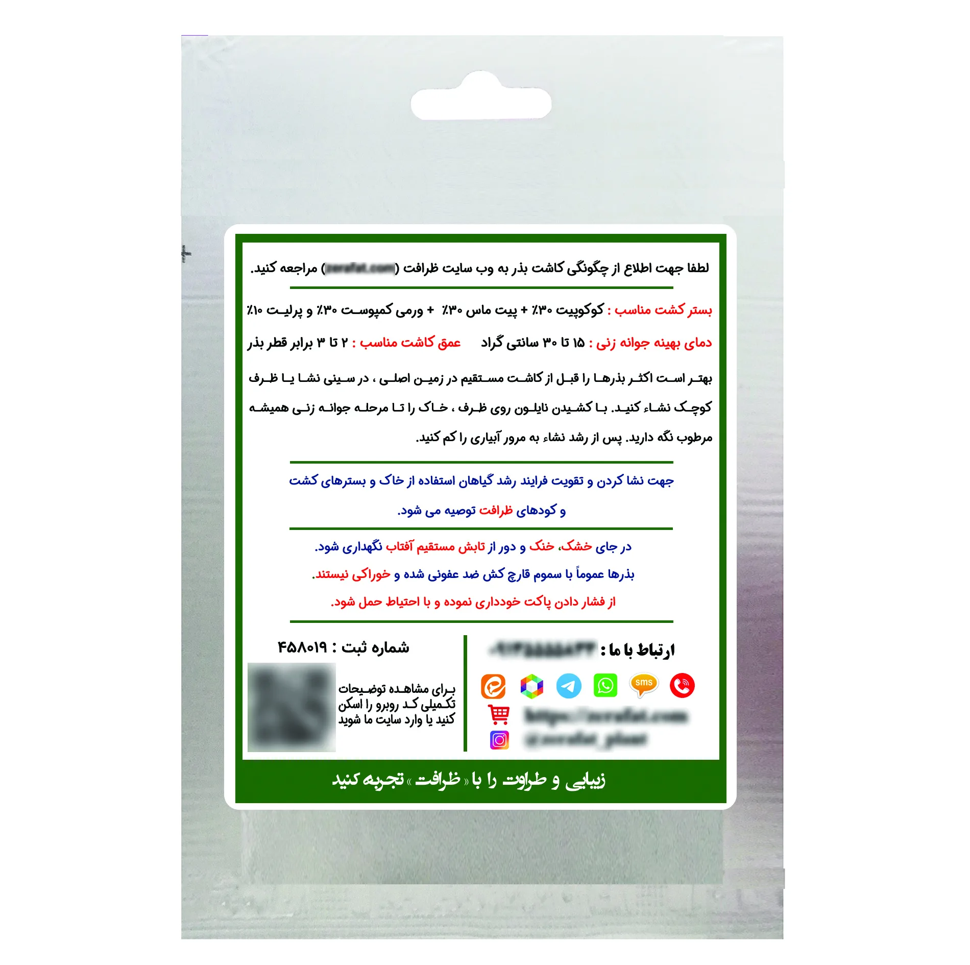 بذر چمن دایکوندرا ظرافت مدل BZ18069 بسته 10 عددی