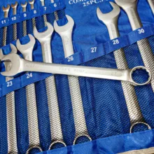 آچار یکسر تخت و یکسر رینگی یوفو مدل YOFE - 25 مجموعه 25 عددی