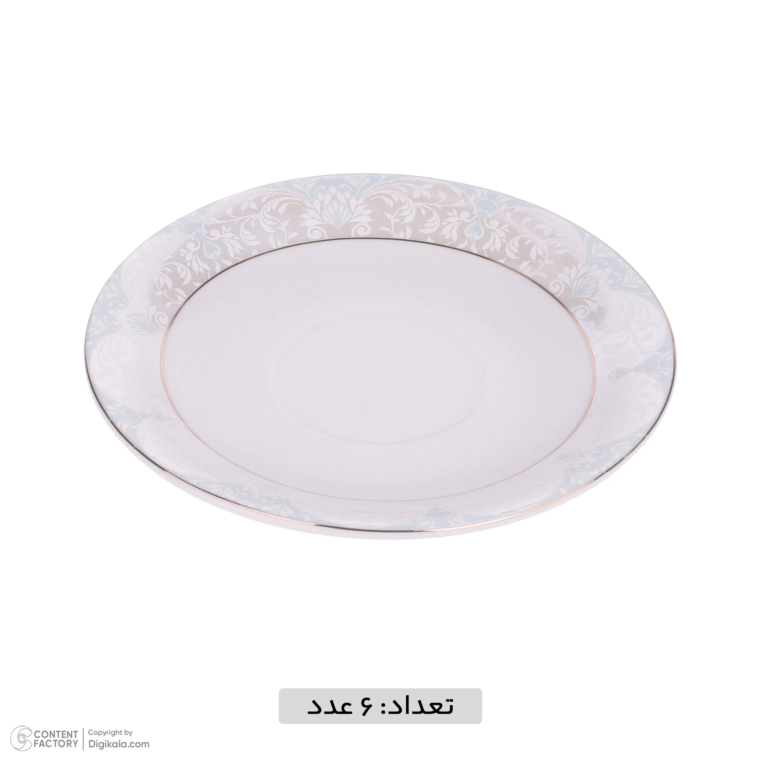 سرویس چای خوری 12 پارچه چینی مقصود طرح مونالیزا مدل دانمارکی ورژن 2