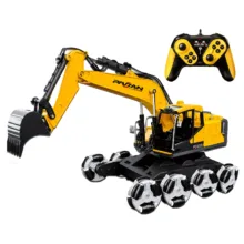 ماشین بازی کنترلی مدل بیل مکانیکی هشت چرخ طرح 15 کانال کد 9011 E